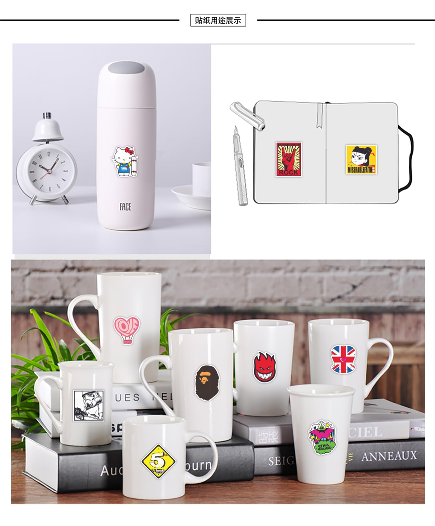 Amazon.co.jp: 100枚セット ステッカー シール 防水 スケートボード